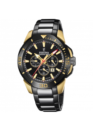 Festina special editions watch f20644/1 black stainless steel strap 316l, men.