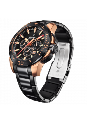 Festina special editions watch f20645/1 black stainless steel strap 316l, men.