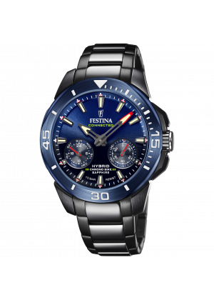 Festina connected f20647/1 blue stainless steel 316l, men