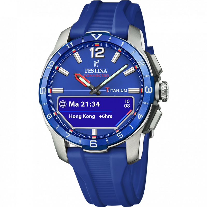 Men's festina connected d blue watch f23000/3