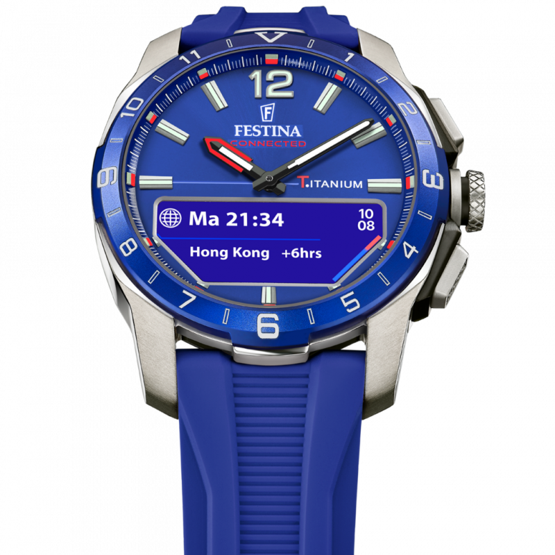 Men's festina connected d blue watch f23000/3