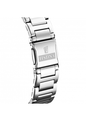 Festina boyfriend watch f16716/1 white steel strap, women's