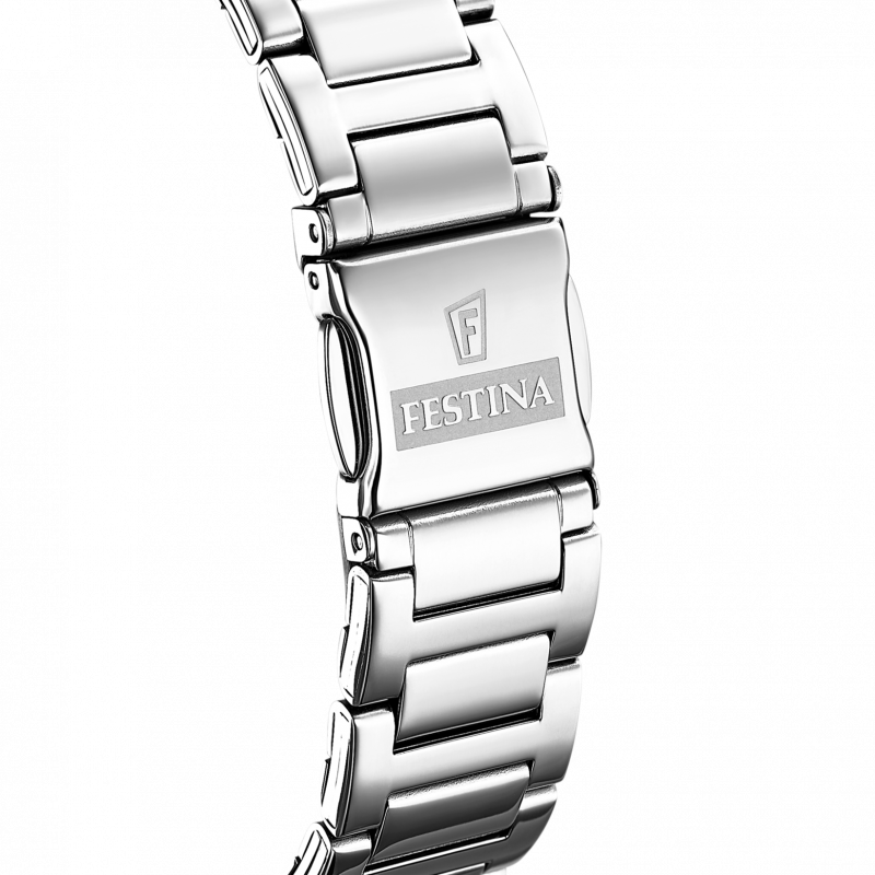 Festina boyfriend watch f16716/1 white steel strap, women's