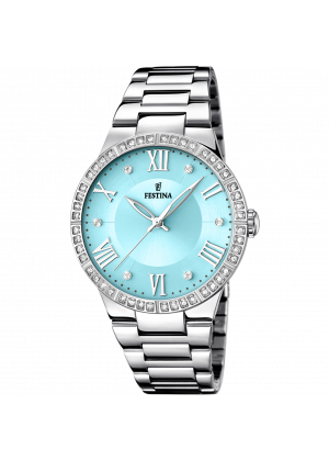 Festina watch f16719/4 blue steel strap, women