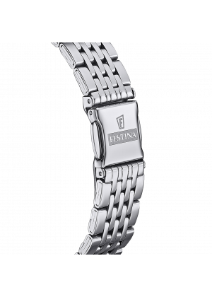 Festina classics watch f16748/2 white steel strap, women