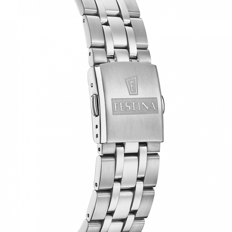 Festina swiss made men's silver automatic stainless steel watch bracelet f20151/a