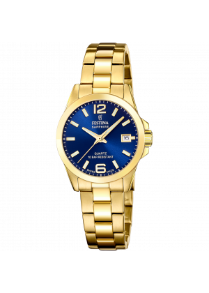 Festina swiss made women's blue stainless steel watch bracelet f20050/3