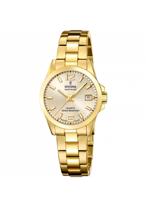 Festina swiss made women's beige stainless steel watch bracelet f20050/2