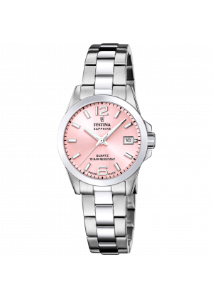 Festina swiss made women's pink stainless steel watch bracelet f20049/3