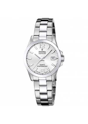 Festina swiss made women's silver watch f20049/1