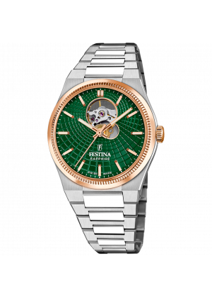 Festina swiss made men's watch rivé f20061/3 green