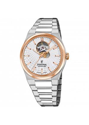 Festina swiss made rivé f20061/1 silver watch