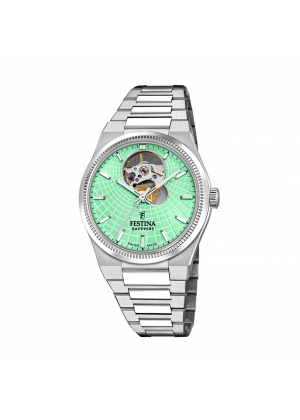 Festina women's watch swiss made rivé f20054/3 green