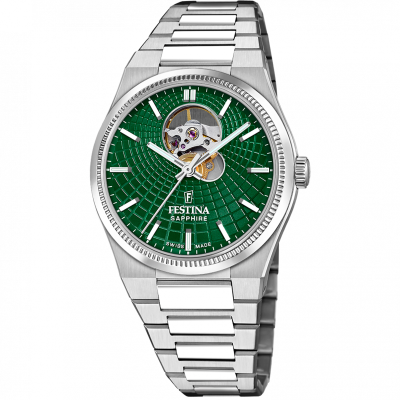 Festina swiss made rivé f20053/3 green watch