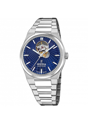 Festina swiss made men's blue watch f20053/2