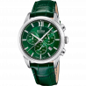 Festina swiss made men's green leather watch bracelet f20041/3