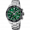 Festina swiss made men's green stainless steel watch bracelet f20042/3