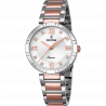 Festina mademoiselle watch f16937/d stainless steel with stainless steel strap, women's.