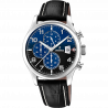 Festina watch f20375/7 blue leather strap, men