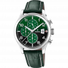 Festina watch f20375/8 green leather strap, men