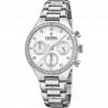 Festina boyfriend collection watch f20401/1 mother-of-pearl dial with steel strap, women's