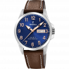 Festina classics watch f20358/b blue leather strap, men