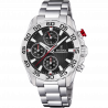 Festina junior collection watch f20457/3 black steel strap, children's.