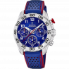 Festina junior collection watch f20458/2 blue leather strap, children's.