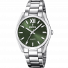 Festina watch f20622/4 alegría collection, green steel strap, women's.