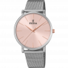 Festina boyfriend watch f20475/2 pink steel strap, women's