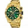 Festina prestige watch f20492/3 green steel strap, men