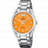 Festina women's orange boyfriend collection stainless steel watch bracelet f20622/k