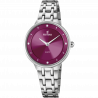 Festina watch f20600/2 bordeaux steel strap, women