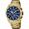 Reloj festina timeless chronograph f20541/2 azul correa de acero, hombre