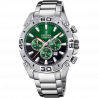 Festina chrono bike 2021 watch f20543/3 green steel strap, men