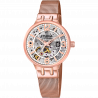 Festina automatic skeleton watch f20581/2 with steel strap, women's.