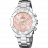 Festina women's pink boyfriend collection stainless steel watch bracelet f20603/7