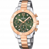 Festina women's green boyfriend collection stainless steel watch bracelet f20605/2