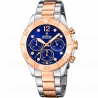 Festina women's blue boyfriend collection stainless steel watch bracelet f20605/3