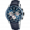 Festina watch f20561/2 blue leather strap, men