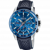 Festina watch f20561/3 blue leather strap, men