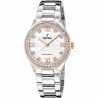 Festina solar energy f20658/1 cream stainless steel 316l, women