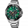 Men's festina chrono bike watch green with stainless steel strap f20641/a