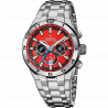 Men's festina chrono bike red watch with stainless steel strap f20670/5