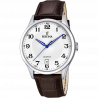 Festina classics watch f20426/1 white leather strap, men's