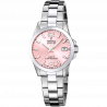 Festina swiss made women's pink stainless steel watch bracelet f20049/3